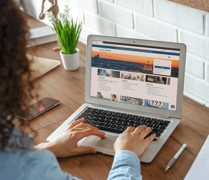 Using GovConnectIowa on a computer