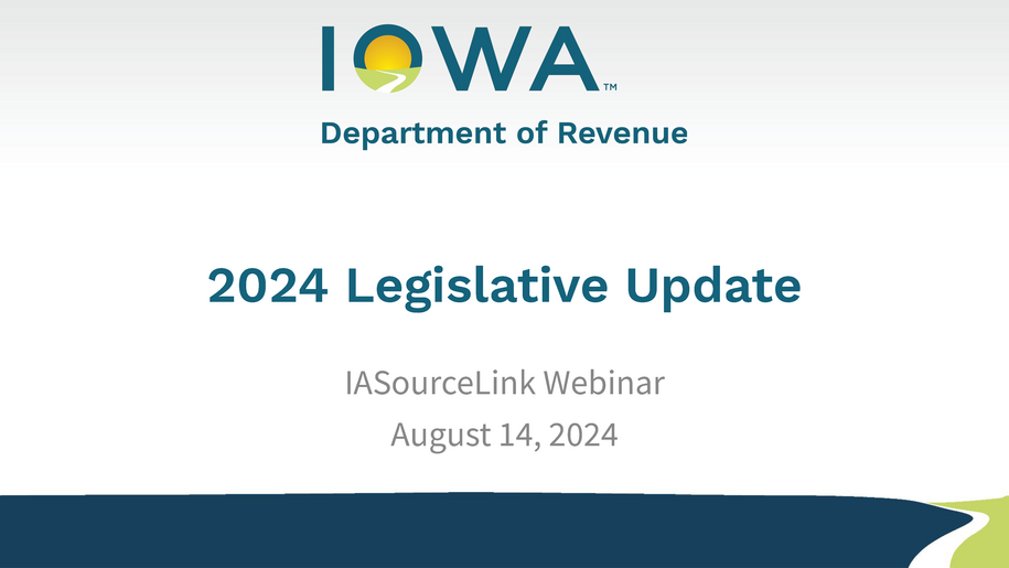 August 2024 Webinar slides